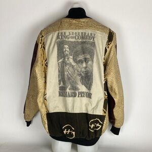 Rare VTG Richard Pryor The Legendary King Of Comedy Leather/ Canvas Jacket XXL